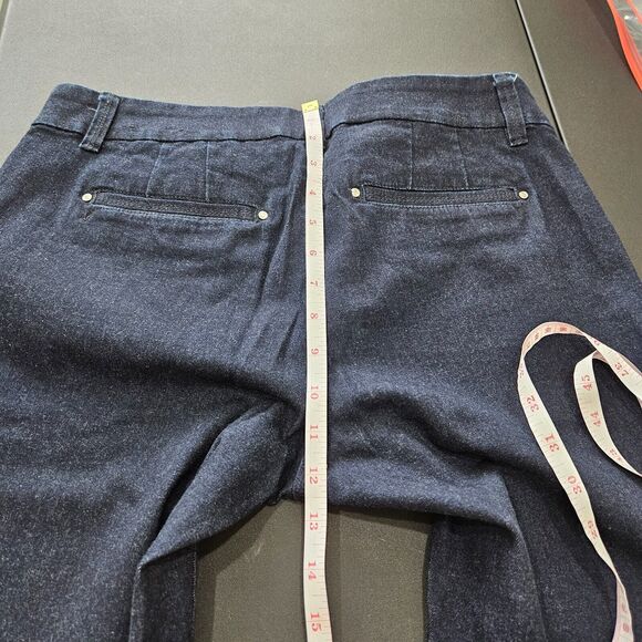 White House Black Market Womens 90's Wide Leg Flare Jeans Size 10R Southwestern - Picture 10 of 11